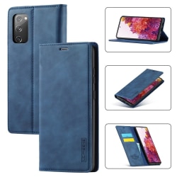 Samsung Galaxy S20 FE - LC.IMEEKE Flip Fodral - Blå Blue Blå