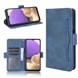 Samsung Galaxy A32 5G - Fodral Med Avtagbart Kortfodral - Blå Blue Blå
