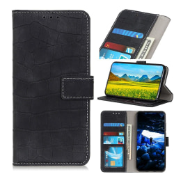 Samsung Galaxy Note 10 Lite - Krokodil Plånboksfodral - Svart Black Svart