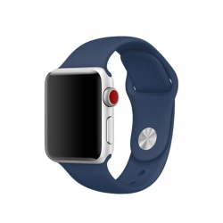 Silikon Armband Apple Watch 41/40/38 mm (S/M) - Mörk Blå DarkBlue Mörk Blå