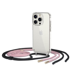 Tech-Protect iPhone 14 Pro Max Skal FlexAir Chain Svart/Rosa