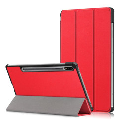 Samsung Galaxy Tab S7 / Tab S8 - Tri-Fold Fodral - Röd Red Röd