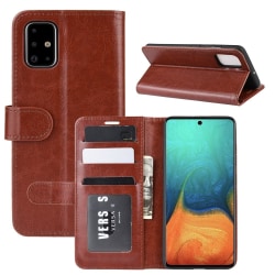 Samsung Galaxy A71 - Crazy Horse Plånboksfodral - Brun Brown Brun