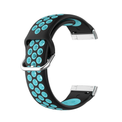 Silikon Träningsarmband Armband Versa 3/Fitbit Sense - Svart/Tea