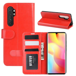Xiaomi Mi Note 10 Lite - Crazy Horse Plånboksfodral - Röd Red Röd
