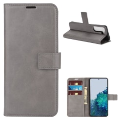 Samsung Galaxy S21 - Plånboksfodral - Grå Grey Grå