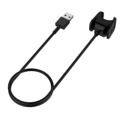 Tactical USB Laddare 1m Fitbit Charge 3 / Charge 4 Svart