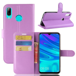 Huawei P30 Lite - Litchi Plånboksfodral - Lila Purple Lila