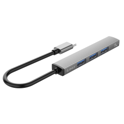 ORICO USB-C Hub 4x USB-A 3.0 Silvergrå