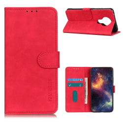 Nokia 3.4 - KHAZNEH Retro Fodral - Röd Red Röd