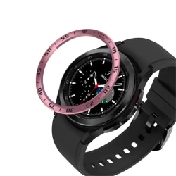 Bezel Skyddande Ring Galaxy Watch4 Classic 46mm - Roséguld/Svart