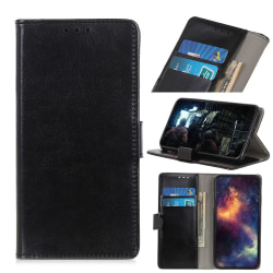 Samsung Galaxy Note 20 - Crazy Horse Plånboksfodral - Svart Black Svart