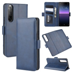 Sony Xperia 10 II - Magnetiskt Plånboksfodral - Blå Blue Blå
