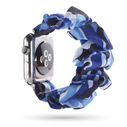 Scrunchie Blue Camo Armband Apple Watch 41/40/38 mm