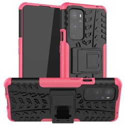 OnePlus 9 Pro - Ultimata Stöttåliga Skalet med Stöd - Rosa Pink Rosa