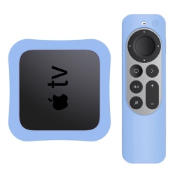 Apple TV 4K 2021 Silikonskal För Kontroll   Box - Blå