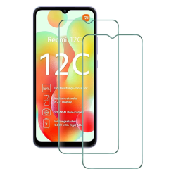[2-PACK] Xiaomi Redmi 12C Skärmskydd i härdat glas
