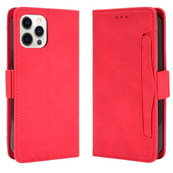iPhone 13 Pro - Fodral Med Avtagbart Kortfodral - Röd