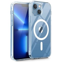 iPhone 15 MagSafe Skal Transparent - Premium