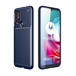 Motorola Moto G10/G20/G30 - Kolfiber Textur Skal - Blå Blue Blå