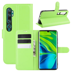 Xiaomi Mi Note 10/10 Pro - Litchi Plånboksfodral - Grön Green Grön