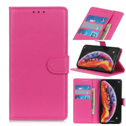 Samsung Galaxy A10 - Litchi Plånboksfodral - Rosa Pink Rosa