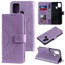 Samsung Galaxy A21s - Mandala Plånboksfodral - Lila Purple Lila