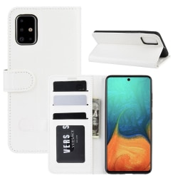 Samsung Galaxy A71 - Crazy Horse Plånboksfodral - Vit White Vit