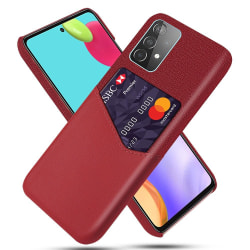 Samsung Galaxy A52 / A52s - KSQ Skal Med Kortfack - Röd Red Röd