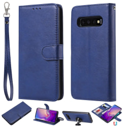 Samsung Galaxy S10 - Plånboksfodral/Magnet Skal - Blå Blue Blå