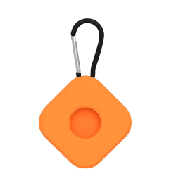 AirTag Hållare I Silikon Med Ringhållare - Orange Orange