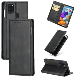 Samsung Galaxy A21s - Plånboksfodral - Svart Black Svart