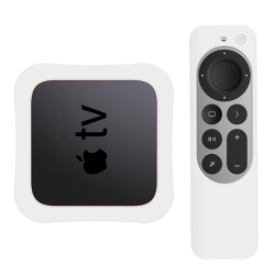 Apple TV 4K 2021 Silikonskal För Kontroll   Box - Vit