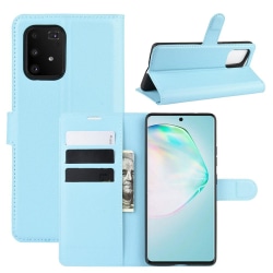 Samsung Galaxy S10 Lite - Litchi Plånboksfodral - Ljus Blå LightBlue Ljus Blå
