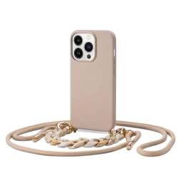 Tech-Protect iPhone 14 Pro Max Skal Icon Chain Beige