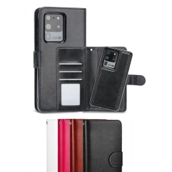 Samsung S20 FE - Plånboksfodral / Magnet Skal 2 in 1 - Välj Färg Black Svart
