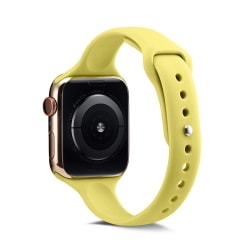 Silikon Armband Apple Watch 41/40/38 mm - Gul Yellow Gul