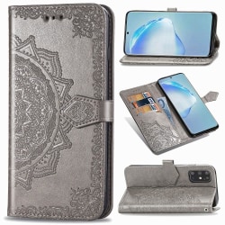 Samsung Galaxy S20 Plus - Mandala Plånboksfodral - Grå Grey Grå
