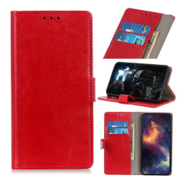 Sony Xperia L4 - Crazy Horse Plånboksfodral - Röd Red Röd