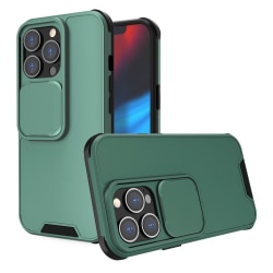 iPhone 13 Pro - CamShield Hybrid Skal - Grön