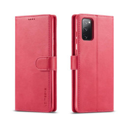 Samsung Galaxy S20 FE - LC.IMEEKE Fodral - Röd/Rosa Röd/Rosa