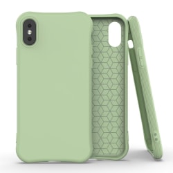 iPhone X/Xs - Shockproof Matt TPU Skal - Grön Green Grön