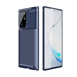 Samsung Galaxy Note 20 Ultra - Kolfiber Textur Skal - Blå Blue Blå