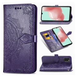 Samsung Galaxy A41 - Mandala Plånboksfodral - Lila Purple Lila