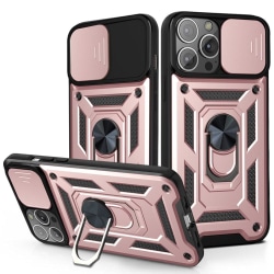iPhone 13 Pro Max - CamShield Armor Hybrid Ring Skal - Roséguld