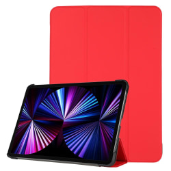 iPad Pro 11 (2018/2020/2021) - Tri-Fold Läder Fodral - Röd Röd