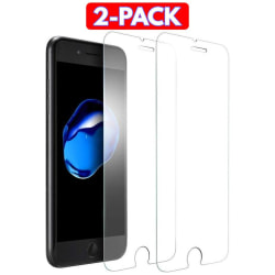 2-Pack - iPhone 7/8/SE (2020/2022) - Härdat Glas Skärmskydd