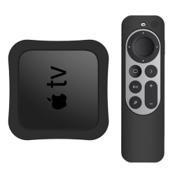 Apple TV 4K 2021 Silikonskal För Kontroll   Box - Svart