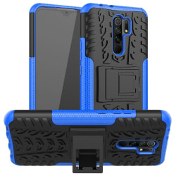 Xiaomi Redmi 9 - Ultimata Stöttåliga Skalet med Stöd - Blå Blue Blå