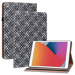 iPad 10.2 (2019/2020/2021) Fodral Vävd Textur Svart